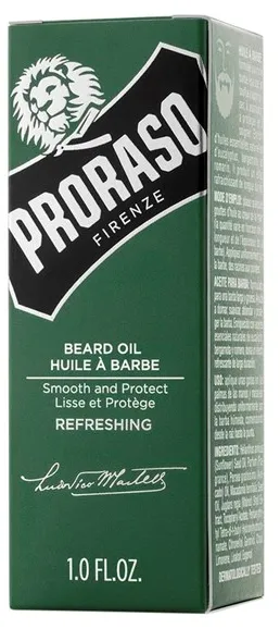 PRORASO Skäggolja Uppfriskande - 30 ml.